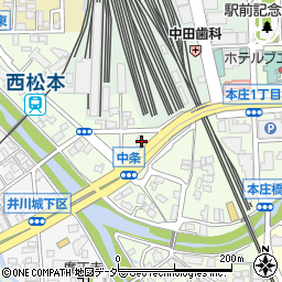 長野県松本市中条8-23周辺の地図