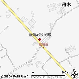 菖蒲沼公民館周辺の地図