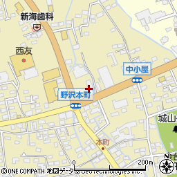 ラビット　佐久野沢店周辺の地図