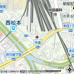 長野県松本市中条8-21周辺の地図