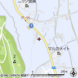 茨城県石岡市下林2440-2周辺の地図