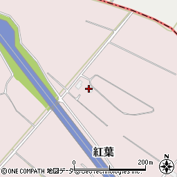 茨城県鉾田市紅葉1416-1周辺の地図
