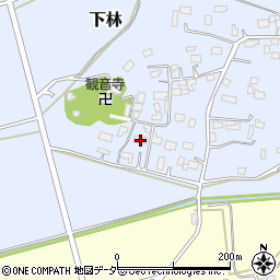 茨城県石岡市下林183周辺の地図