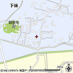 茨城県石岡市下林418周辺の地図