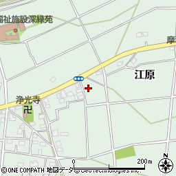 埼玉県深谷市江原256周辺の地図