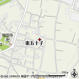 埼玉県本庄市東五十子542周辺の地図