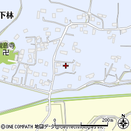 茨城県石岡市下林414周辺の地図