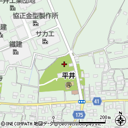 群馬県藤岡市東平井1090-2周辺の地図