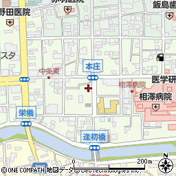 長野県松本市本庄周辺の地図