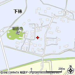 茨城県石岡市下林403周辺の地図