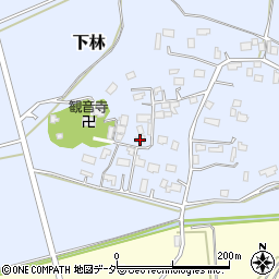 茨城県石岡市下林187周辺の地図