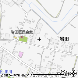岩田上農村公園周辺の地図