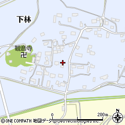 茨城県石岡市下林404-1周辺の地図