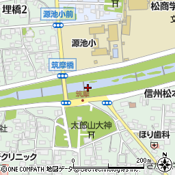 筑摩橋周辺の地図