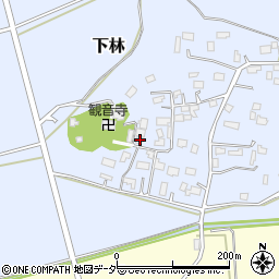 茨城県石岡市下林190周辺の地図