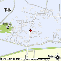 茨城県石岡市下林398-1周辺の地図