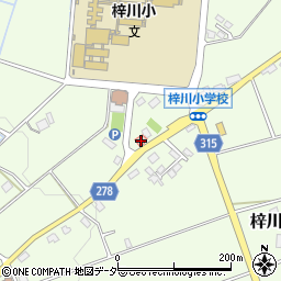 長野県松本市梓川梓853周辺の地図