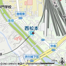 西松本駅周辺の地図