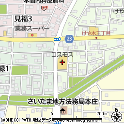 ドラッグストアコスモス本庄けや木店周辺の地図