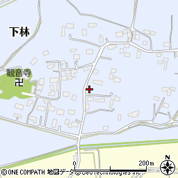 茨城県石岡市下林397周辺の地図