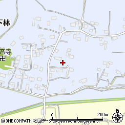 茨城県石岡市下林396-1周辺の地図