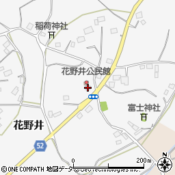 茨城県小美玉市花野井222周辺の地図