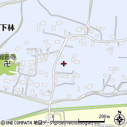 茨城県石岡市下林396周辺の地図