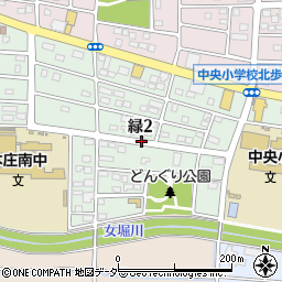 埼玉県本庄市緑周辺の地図