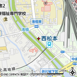 長野県松本市中条2周辺の地図
