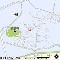 茨城県石岡市下林402周辺の地図