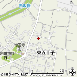 埼玉県本庄市東五十子599周辺の地図
