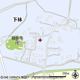 茨城県石岡市下林401周辺の地図