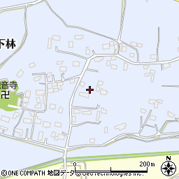 茨城県石岡市下林396-2周辺の地図