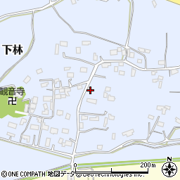 茨城県石岡市下林389-1周辺の地図