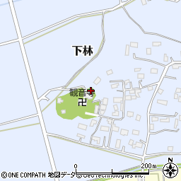 茨城県石岡市下林192-3周辺の地図