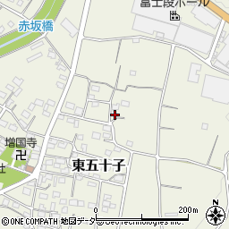 埼玉県本庄市東五十子581周辺の地図