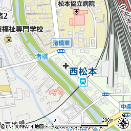 長野県松本市中条2-20周辺の地図