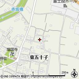 埼玉県本庄市東五十子583周辺の地図