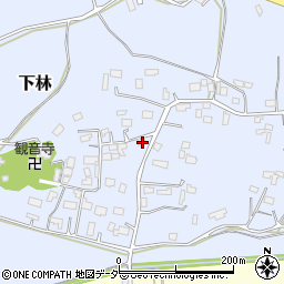 茨城県石岡市下林389周辺の地図