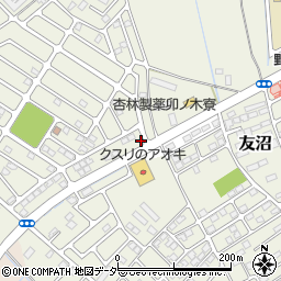 栃木県下都賀郡野木町友沼6427-13周辺の地図