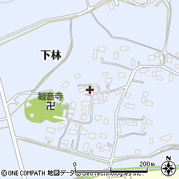 茨城県石岡市下林212周辺の地図