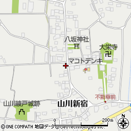 茨城県結城市山川新宿414-1周辺の地図
