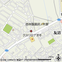 栃木県下都賀郡野木町友沼6427-12周辺の地図