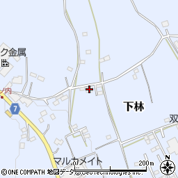 茨城県石岡市下林2436周辺の地図