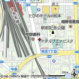 オリックスレンタカー松本駅前店周辺の地図