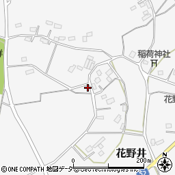 茨城県小美玉市花野井616周辺の地図