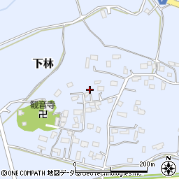 茨城県石岡市下林385周辺の地図
