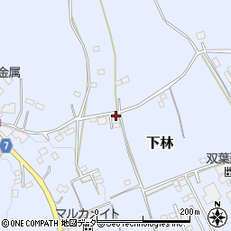 茨城県石岡市下林3404周辺の地図