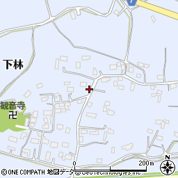 茨城県石岡市下林381周辺の地図