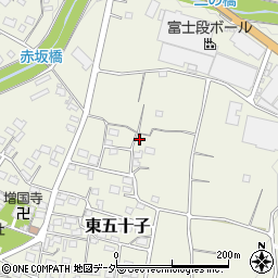 埼玉県本庄市東五十子580周辺の地図